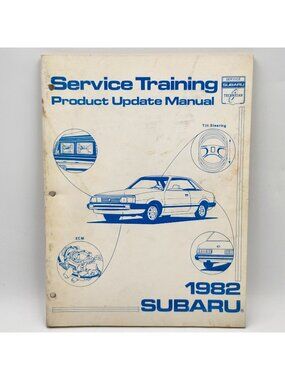1982 Subaru Service Training Product Update Manual Vintage